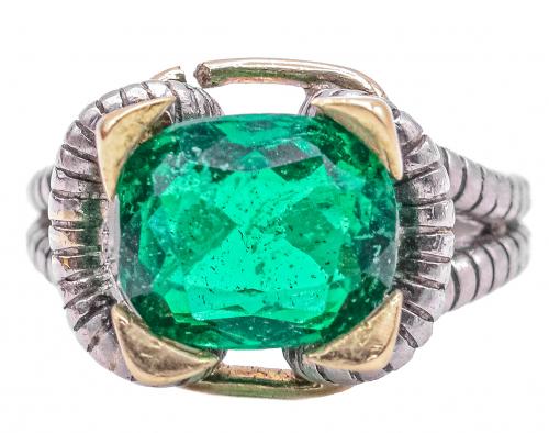 ANILLO PIEDRA CON CUARZO VERDE