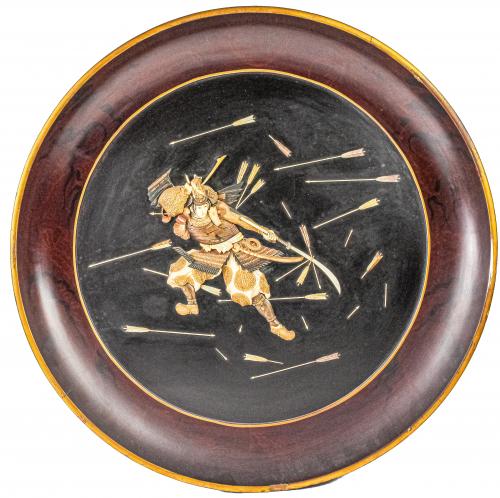 PLATO JAPONÉS DECORATIVO DE PRINCIPIOS DEL S.XX