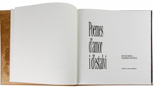 "POEMES D&#39;AMOR I D&#39;ESTALVI"