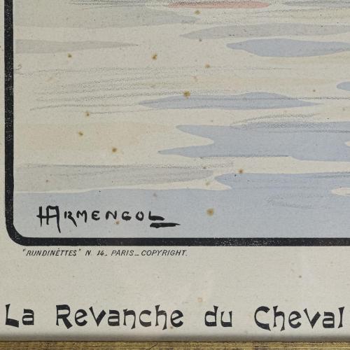 PAREJA DE LITOGRAFÍAS FRANCESAS DE PRINCIPIOS DE SIGLO XX