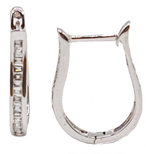 PENDIENTES ARGOLLAS CON DIAMANTES