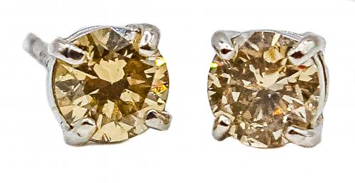 PENDIENTES SOLITARIO CON BRILLANTES