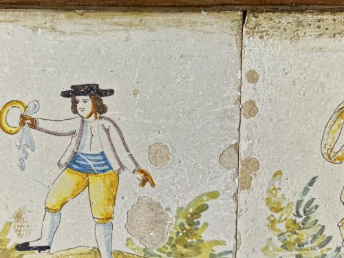 PLAFÓN DE BALDOSAS VALENCIANAS DEL S. XVIII