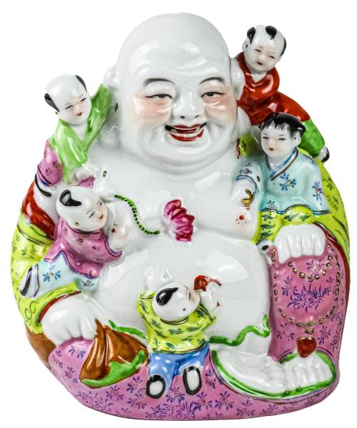 FIGURA ORIENTAL EN PORCELANA DEL ÚLTIMO CUARTO DEL S.XX