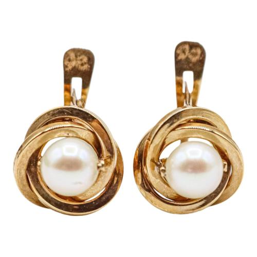 PENDIENTES PARA NIÑA CON PERLAS CULTIVADAS