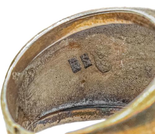 ANILLO DE PLATA Y ORO 