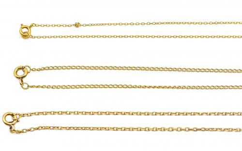 TRES CADENAS DE ORO