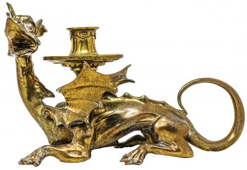 CANDELERO DE BRONCE CIRCA 1900