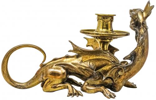 CANDELERO DE BRONCE CIRCA 1900