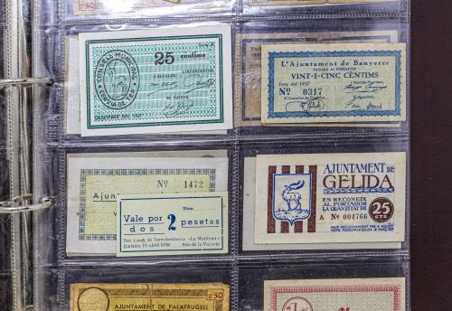 COLECCIÓN DE BILLETES DE PUEBLOS DE CATALUNYA