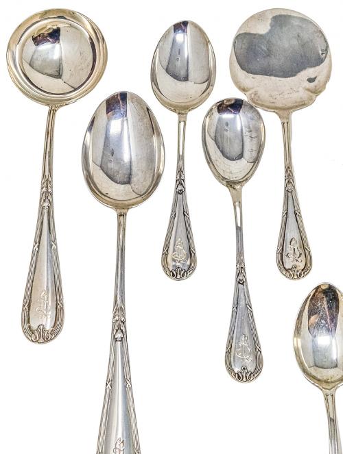 CUBERTERIA DE PLATA DE MEDIADOS DE S. XX