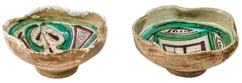 DOS ESCUDILLAS DE PATERNA S. XIV-XV