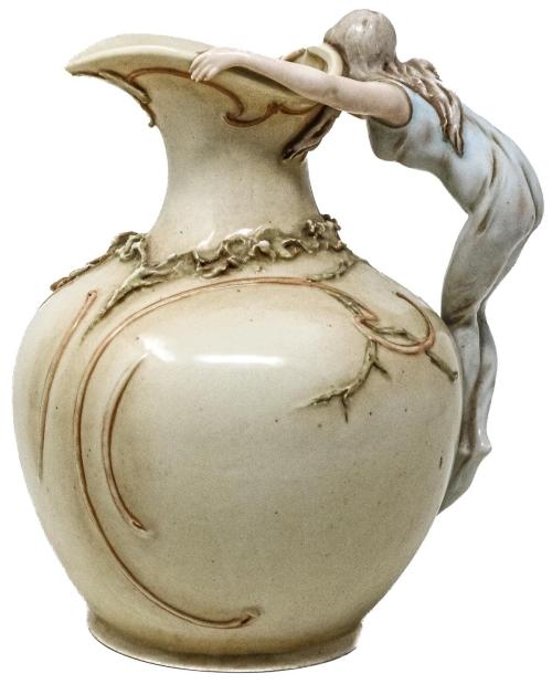 JARRA DE PORCELANA CENTROEUROPEA DEL PRIMER TERCIO DE S. XX