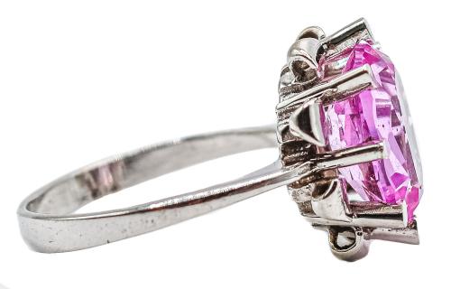 ANILLO CON CUARZO ROSA