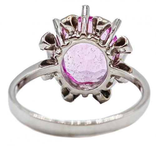 ANILLO CON CUARZO ROSA