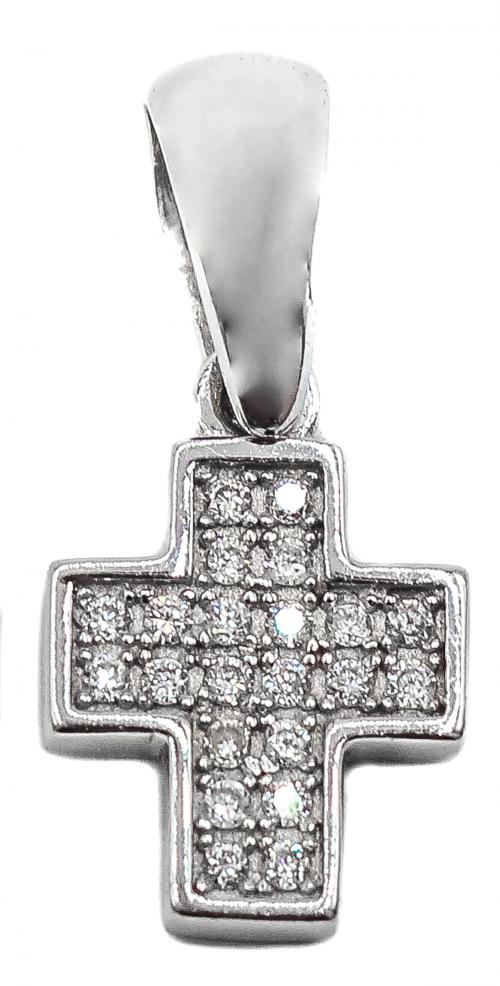 CRUZ COLGANTE CON BRILLANTES