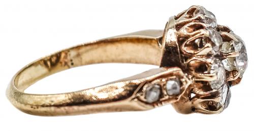 SORTIJA ROSETÓN CON DIAMANTES DEL S.XIX