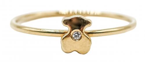 ANILLO OSITO CON BRILLANTE