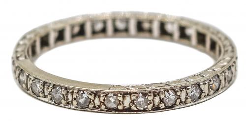 ALIANZA CON DIAMANTES DE MEDIADOS DEL S.XX