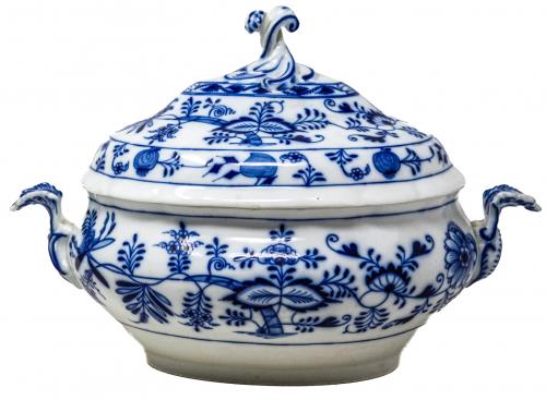 SOPERA EN PORCELANA MEISSEN DE MEDIADOS DEL S. XX