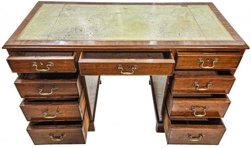 MESA DE DESPACHO INGLESA DE LA SEGUNDA MITAD DE S. XIX