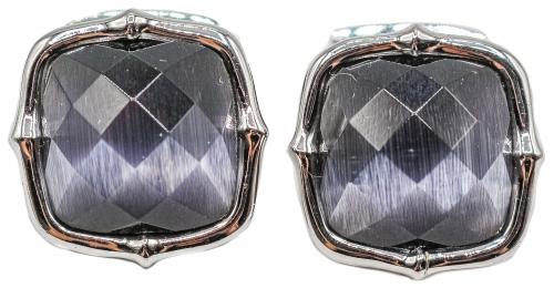 GEMELOS CON CRISTAL FACETADO