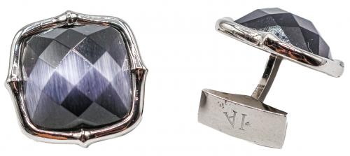 GEMELOS CON CRISTAL FACETADO