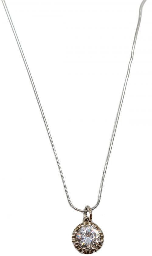 ANILLO Y COLGANTE CON CIRCONITAS
