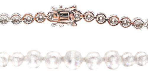 PULSERA RIVIERE CON ROSETONES DE CIRCONITAS