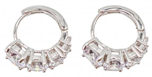 PENDIENTES ARGOLLAS CON CIRCONITAS