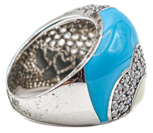 ANILLO CON ESMALTES Y CIRCONITAS