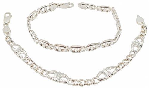 DOS PULSERAS DE PLATA