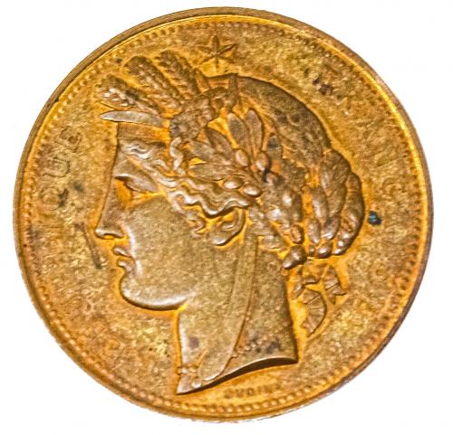 MEDALLA FRANCESA DEL SIGLO XIX