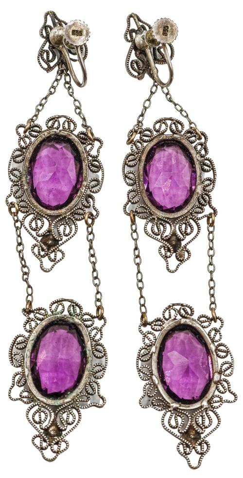 PENDIENTES LARGOS DE MEDIADOS DEL S.XX