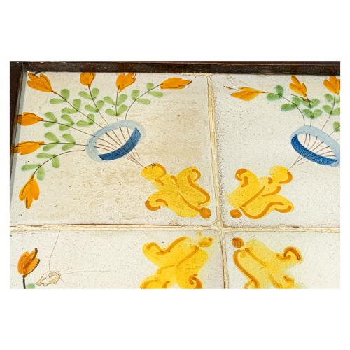 TRES PLAFONES DE BALDOSAS CATALANAS DEL SIGLO XIX