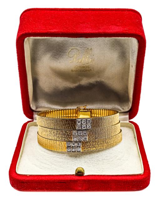 PULSERA CON BRILLANTES DE LOS AÑOS 60
