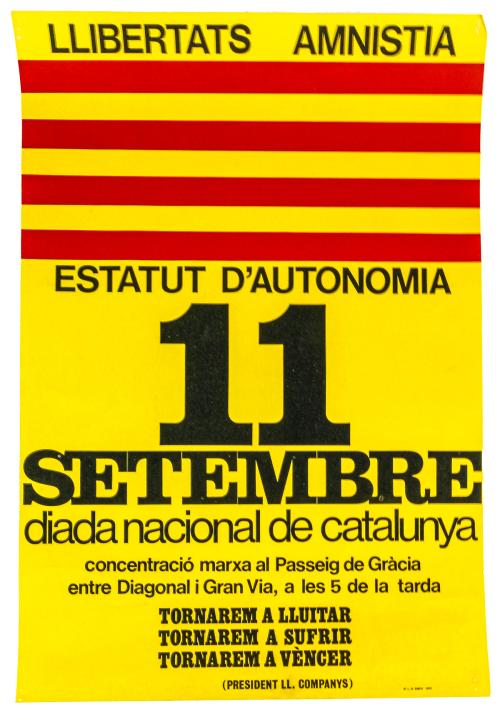 CARTEL DEL 11 DE SETEMBRE DE 1977