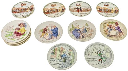 CONJUNTO DE PLATOS DE FINALES DEL S.XIX