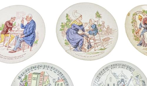 CONJUNTO DE PLATOS DE FINALES DEL S.XIX