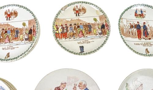 CONJUNTO DE PLATOS DE FINALES DEL S.XIX