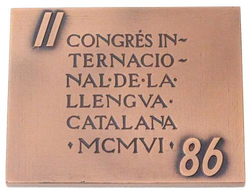 MEDALLA CONMEMORATIVA SUBIRACHS