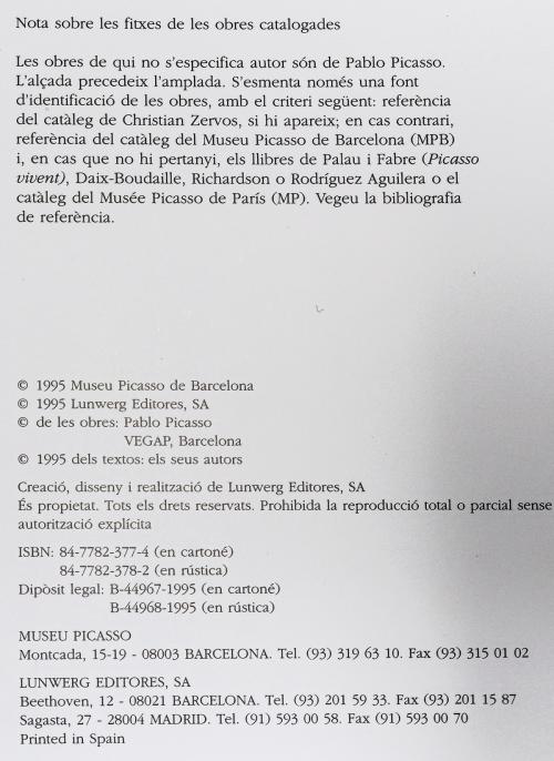 DOS LIBROS DE ARTISTAS "PICASSO" Y "TAPIES"