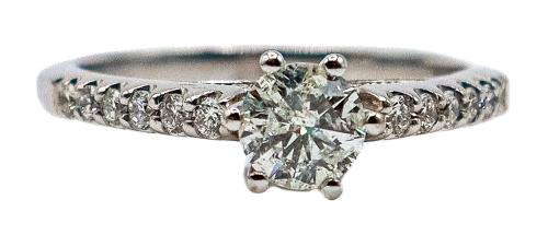 ANILLO SOLITARIO CON BRILLANTES