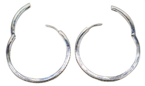 PENDIENTES ARGOLLAS CON BRILLANTES