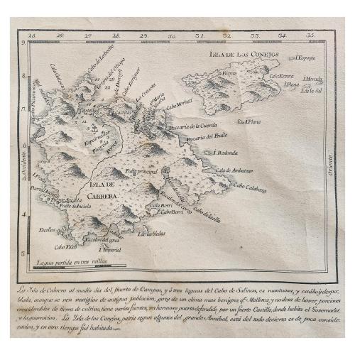MAPA DE LA ISLA DE MALLORCA DEL SIGLO XIX
