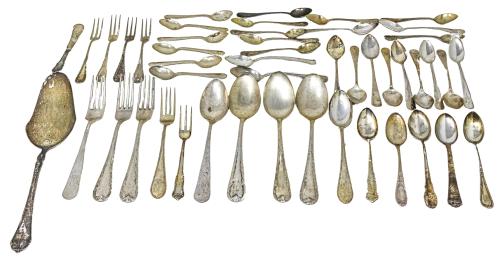 LOTE DE CUBIERTOS EN PLATA