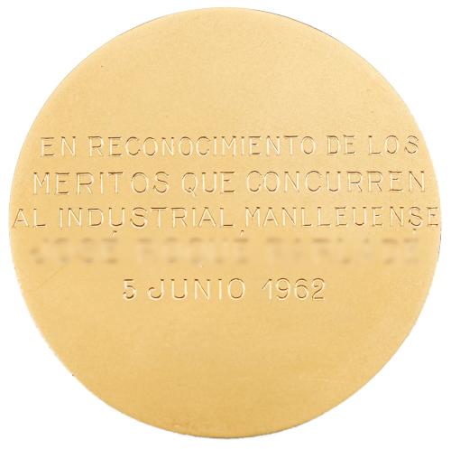 MEDALLA DE ORO DE 1962