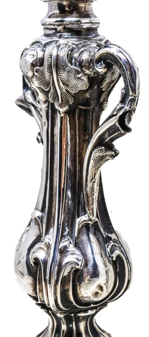 PAREJA DE CANDELABROS DE FINALES DEL S. XIX