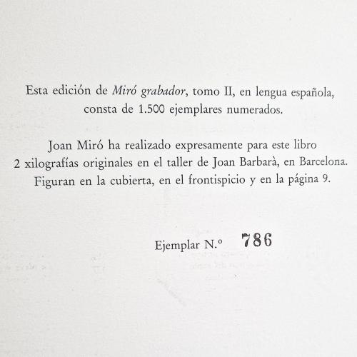 "MIRÓ GRAVADOR" 