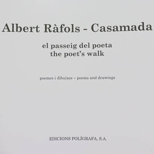 EL PASSEIG DEL POETA, ALBERT RAFOLS CASAMADA